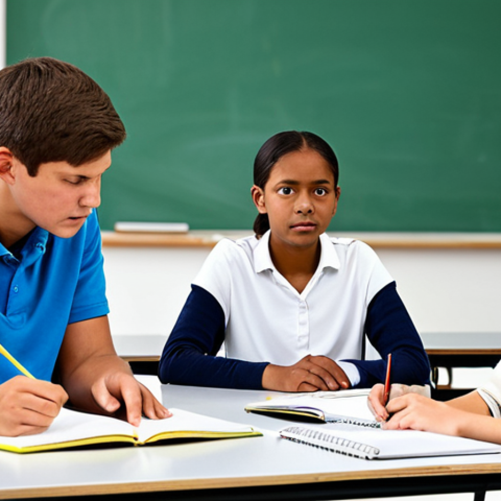 교육적 효과성을 위한 콘텐츠 설계 - Psychology of Learning**
"A brightly lit classroom with diverse students engaged in a lesson, noteb...